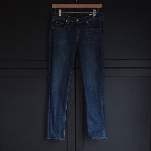 Rag & Bone | Dark Wash Distressed Skinny Jeans - Picture 1 of 11